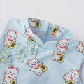 Lunar Fortune Cat Cheongsam - Red
