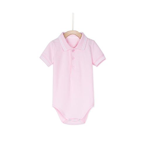 Steve Polo Romper - Pink