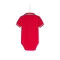 Steve Polo Romper - Red