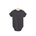 Little But Fierce Baby Romper - Gray