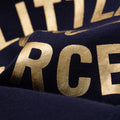 Little But Fierce Baby Romper- Navy