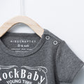 Rock Baby Baby Romper - Gray