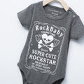 Rock Baby Baby Romper - Black