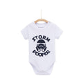Storm Pooper Baby Romper - White