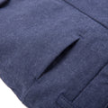 Textured Cotton Bermuda - Oxford Blue