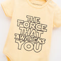 The Force That Awakens You Baby Romper - Yellow