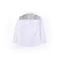 Urban Camo Detail Long Sleeve Shirt - Pebble White