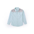 Urban Camo Detail Long Sleeve Shirt - Waterfall