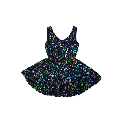 Urban Tropika Sleeveless Dress - Egyptian Blue
