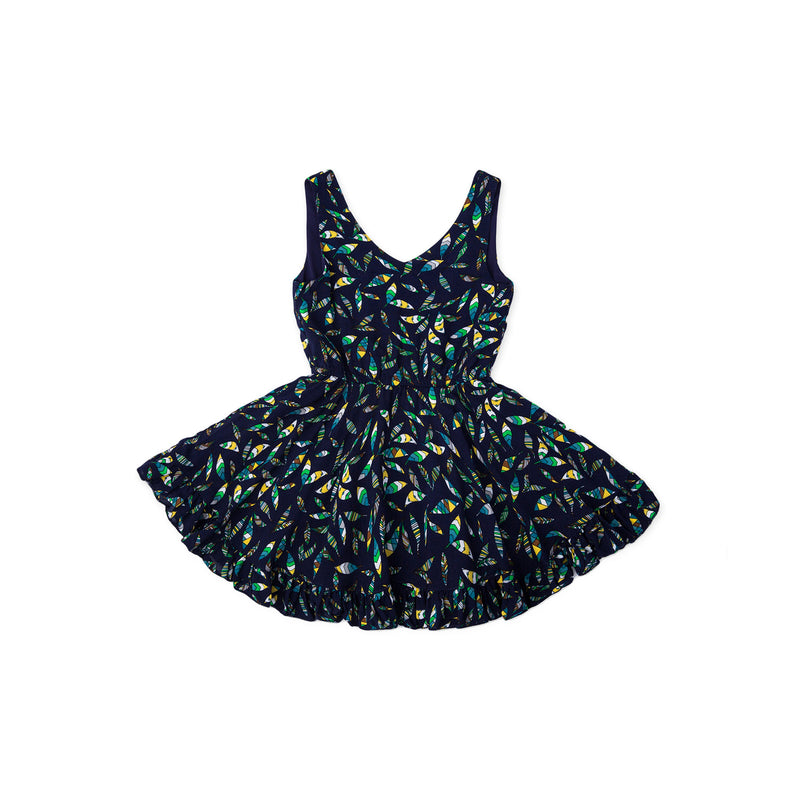 Urban Tropika Sleeveless Dress - Egyptian Blue
