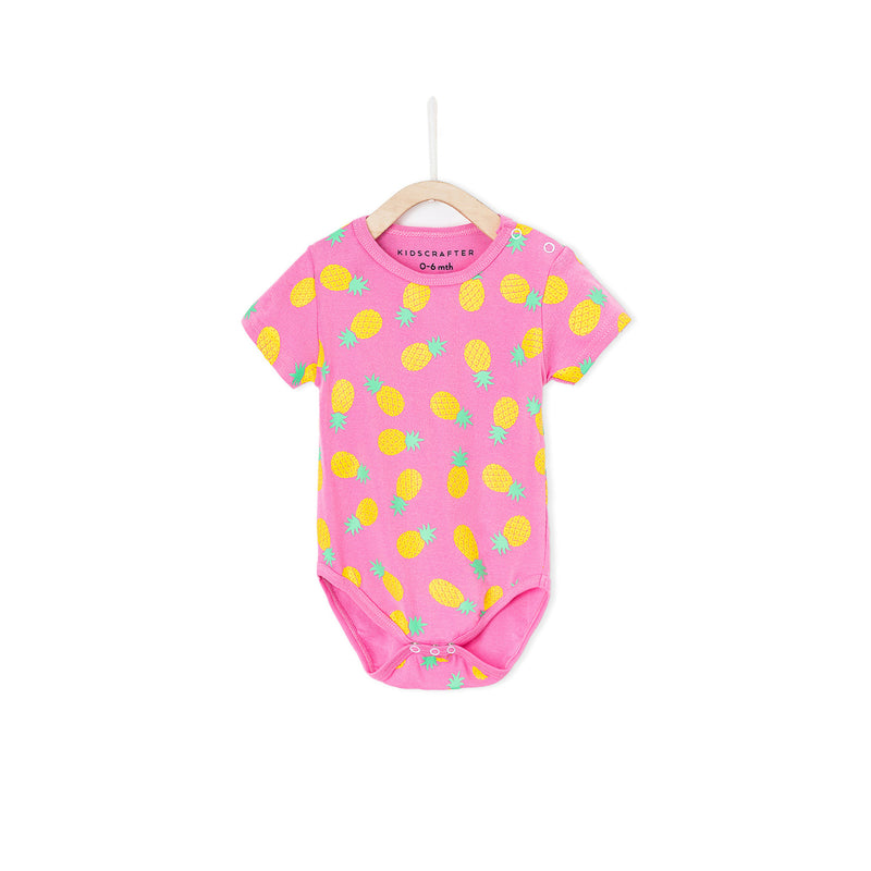 You're The Pineapple Of My Eye Romper - Pink