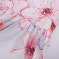 Cherry  Flutter Sleeve Cheongsam - Blue