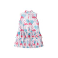 Double Pleated Flamingo Cheongsam - White