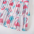 Double Pleated Flamingo Cheongsam - White