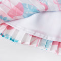 Double Pleated Flamingo Cheongsam - White
