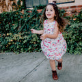 Soft Floral Babydoll Dress - Balmy White