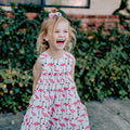 Fable Flamingo Babydoll Dress - Soft Ivory