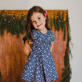 Cottage Flowers Dress - Garden Blue