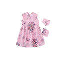 Chiffon Floral  Mask - Pink