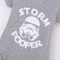 Storm Pooper Baby Romper -Light  Gray