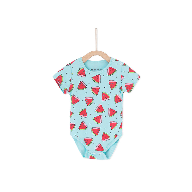Watermelons baby Romper - Light Blue