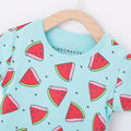 Watermelons baby Romper - Light Blue