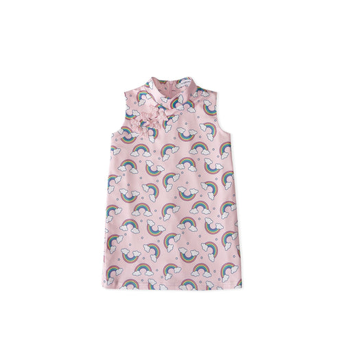 Over the Rainbow Cheongsam - Light Pink